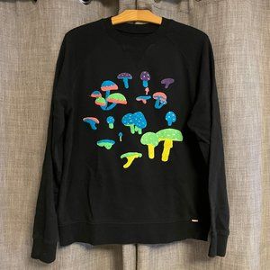 Modest mouse mushroom crewneck sweatshirt size Large Black